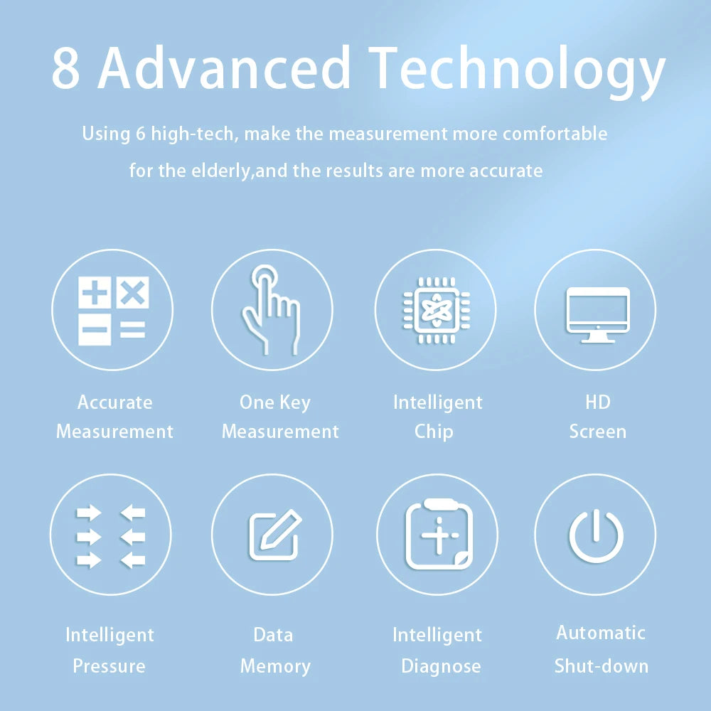 AICARE Blood Pressure Monitor Upper Arm Automatic Tonometer Digital